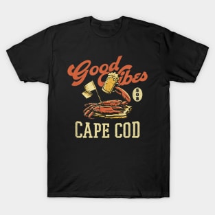 Beach Vibe New England Beer Vintage Cape Cod 508 T-Shirt